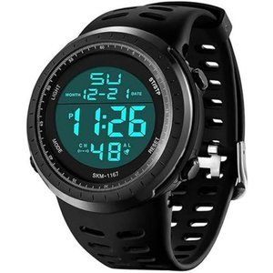 Men's Digital Watch, Sports Waterproof Military Stop watch  Casual NWT